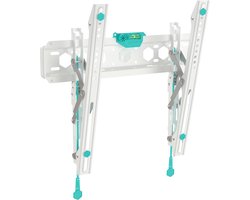 ONKRON De TM5-W wandbeugel voor 32" tot 65" TV's - Kantelbaar voor platte en gebogen tv's, monitoren, plasma, LCD - Ultradun, tot 68 kg Max VESA-wandmontage TV 400x400 mm Wit TM5-W