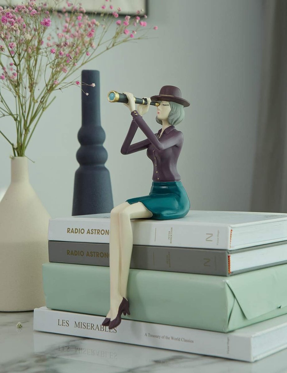 Amoy-Art Figuur Decoratie Duiker Man Sculpture Standbeeld Modern Beeldje Kunst Voor Huis Cedeau Giftbox Resin Zwart 18.5cmH Amoy-Art Figuur Decoratie Duiker Man Sculpture Standbeeld Modern Beeldje Kunst Voor Huis Cedeau Giftbox Resin Zwart 18.5cmH