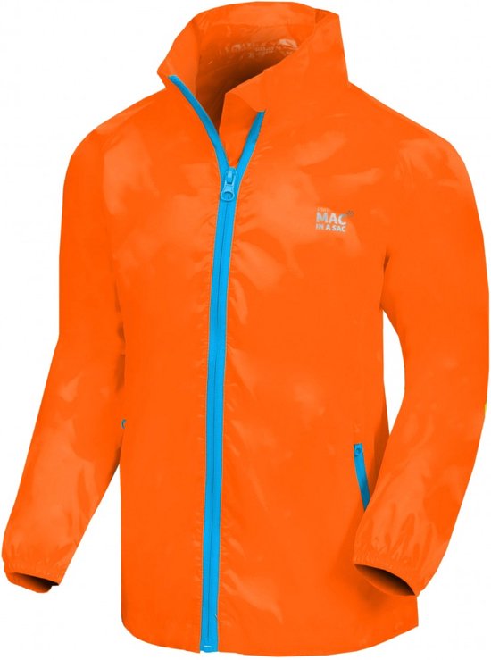 Mac in a Sac Origin 2 Regenjas Kinderen - Neon Oranje - 12/13 jaar