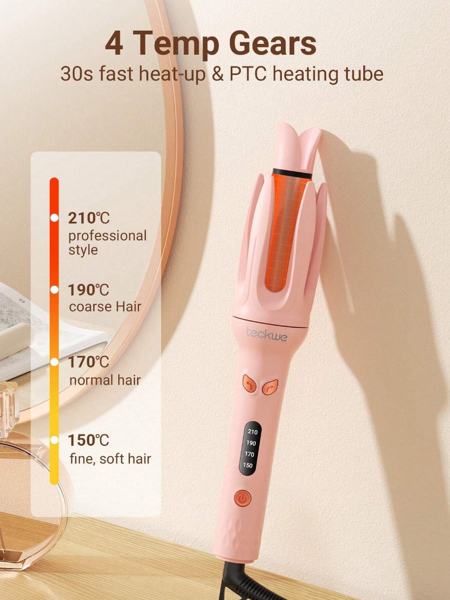S&E Automatische Krultang - 4 Instelbare Temperaturen - afbeelding 3