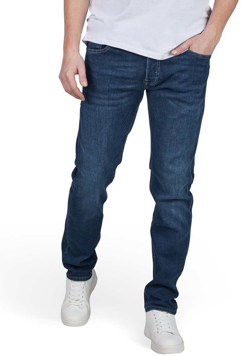 Jack & Jones Heren Jeans Broeken JJIGLENN slim Fit Blauw Volwassenen Denim Jeansbroek