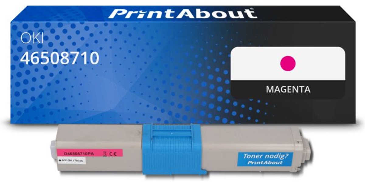 PrintAbout Huismerk OKI 46508710 Toner Magenta