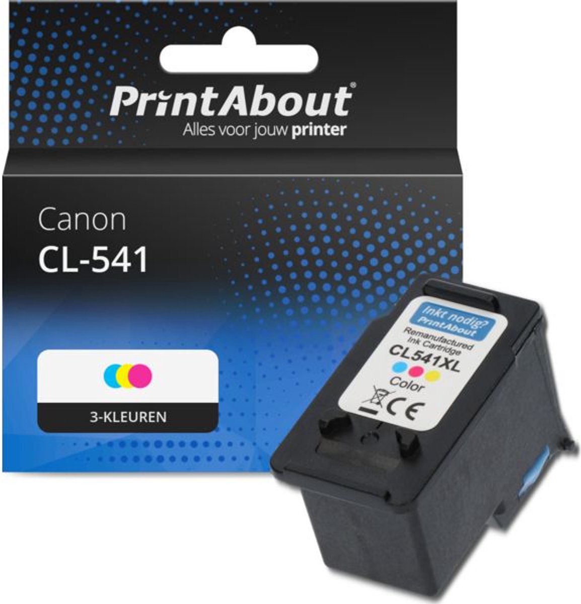 PrintAbout Huismerk Canon CL-541 Inktcartridge 3-kleuren