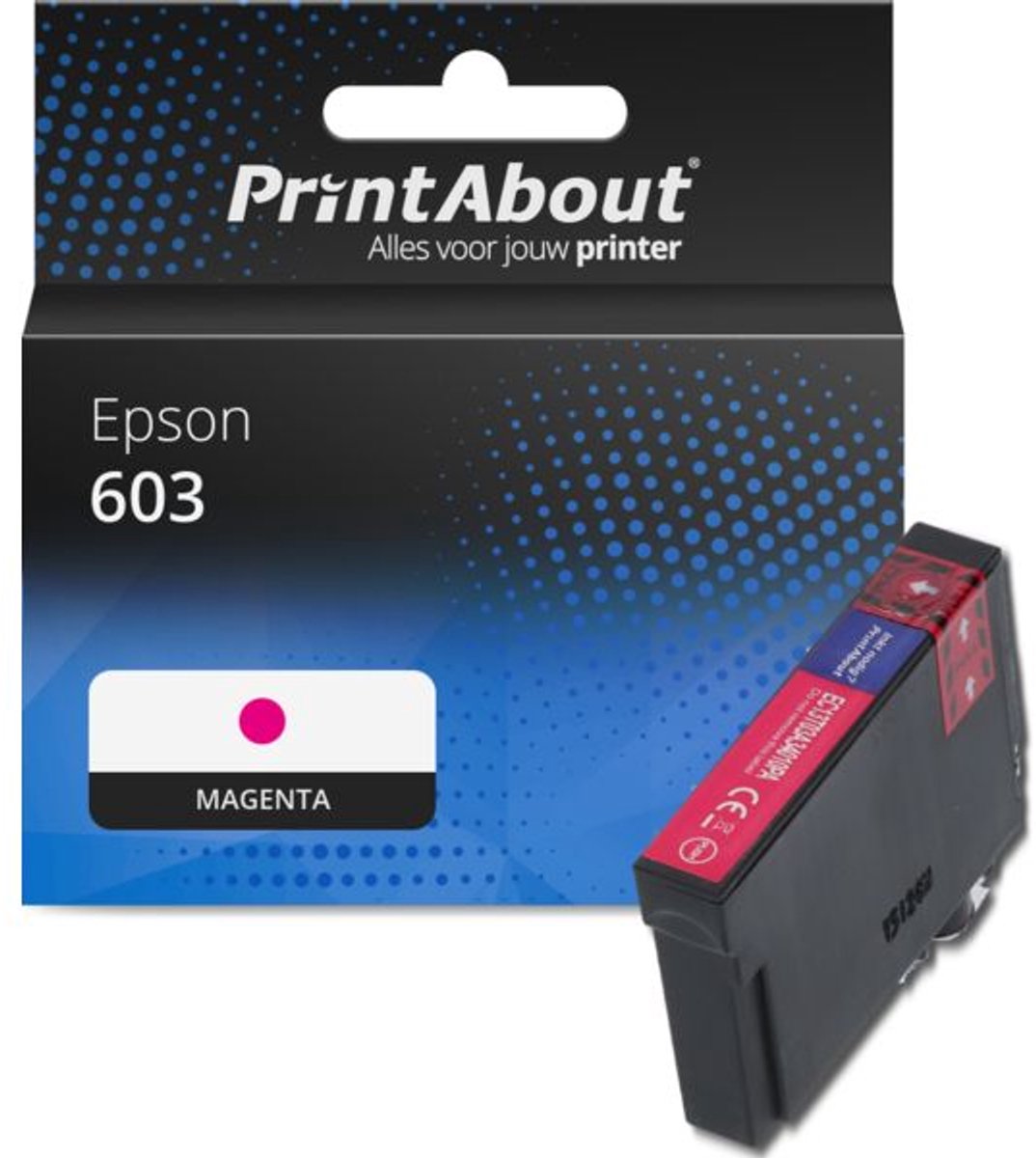 PrintAbout Huismerk Epson 603 (C13T03U34010) Inktcartridge Magenta