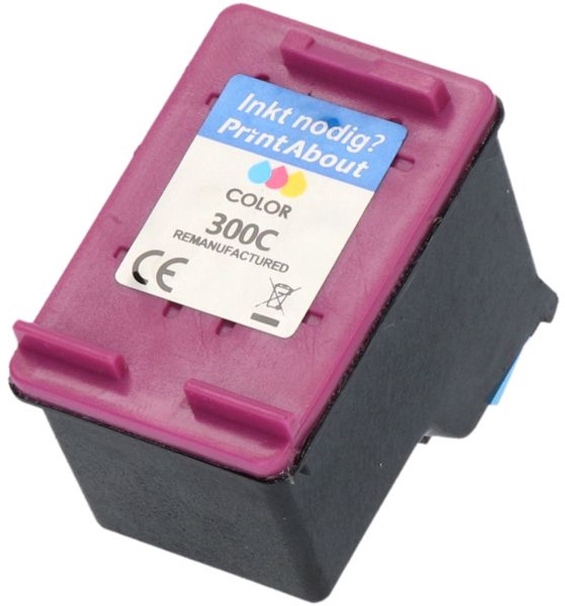 PrintAbout huismerk Inktcartridge 300 (CC643EE) 3-kleuren geschikt voor HP