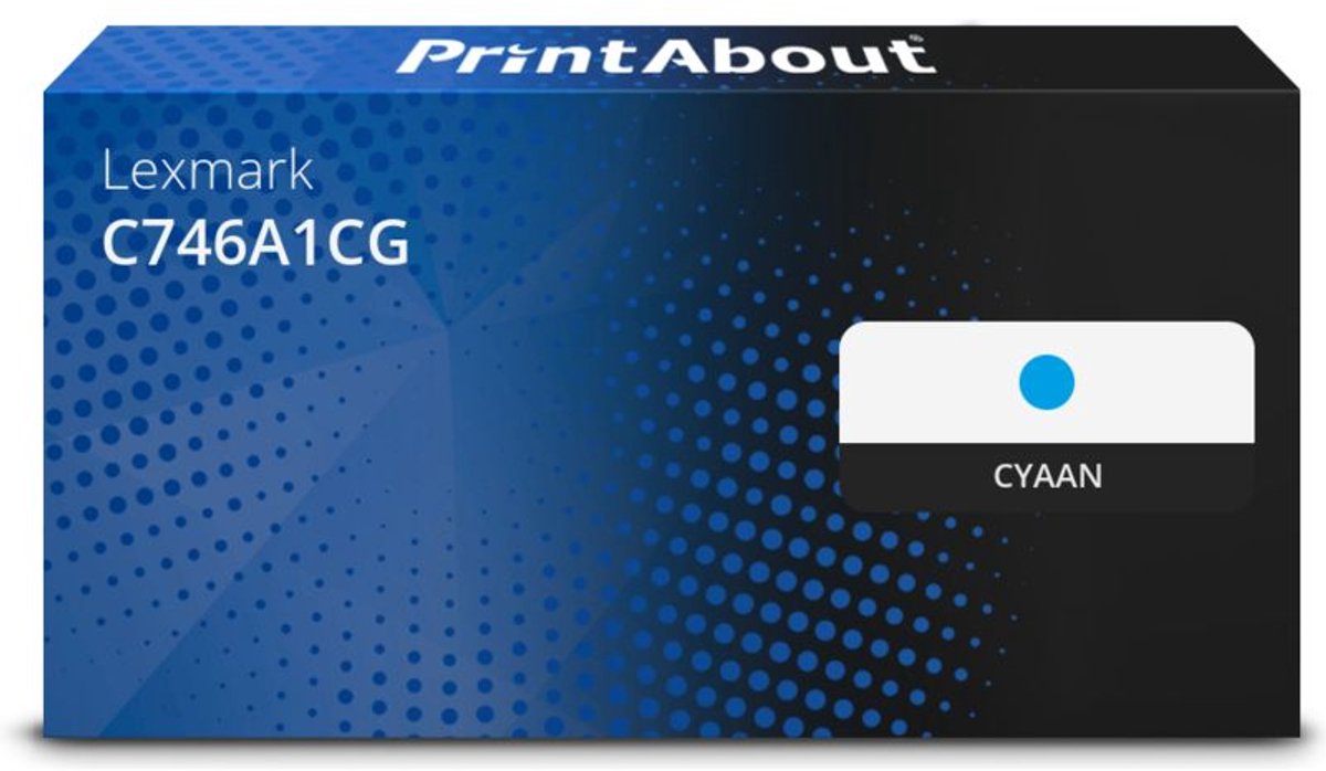 PrintAbout - Alternatief voor de Lexmark C746A1CG / cyaan