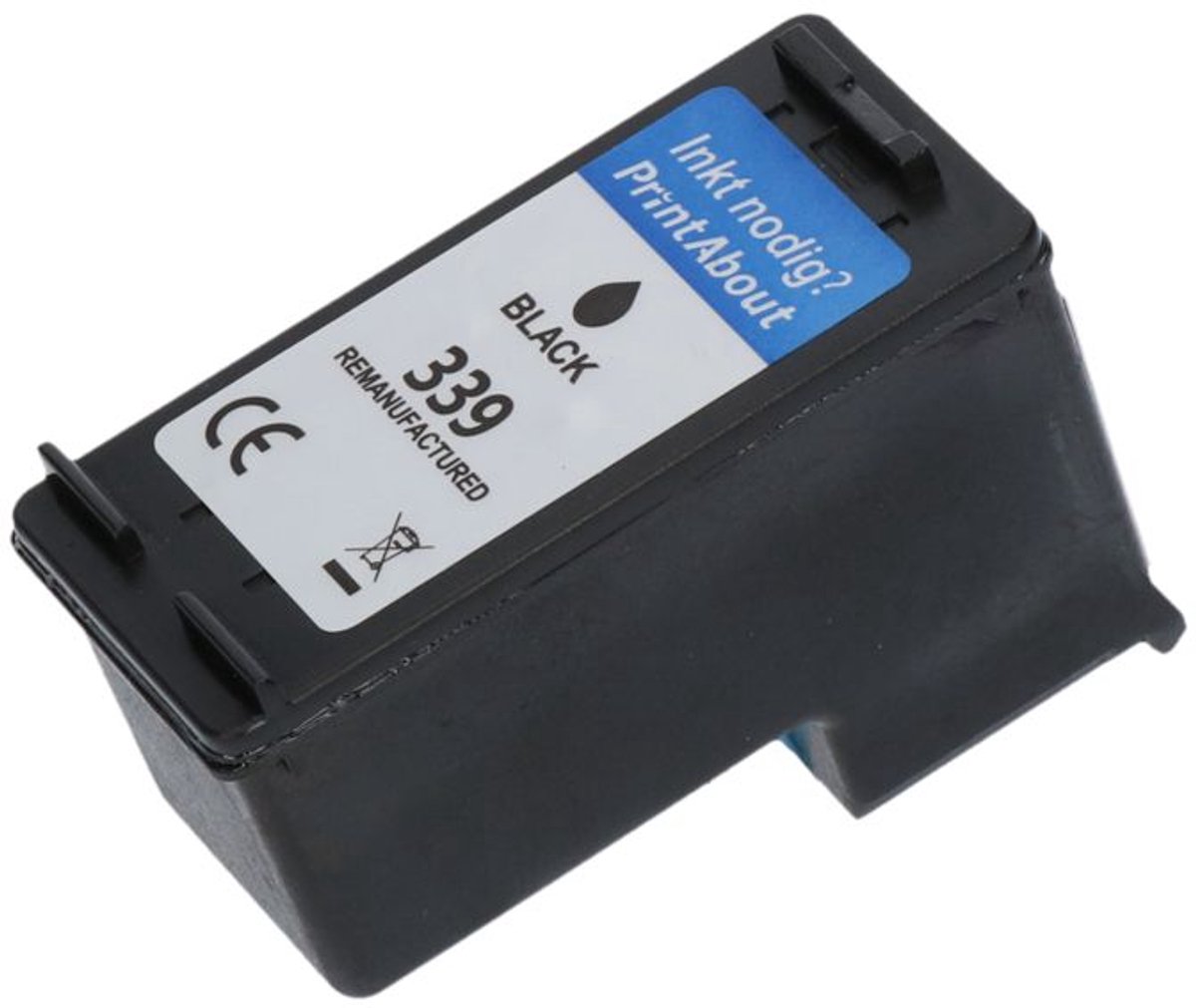 PrintAbout huismerk Inktcartridge 339 (C8767EE) Zwart geschikt voor HP