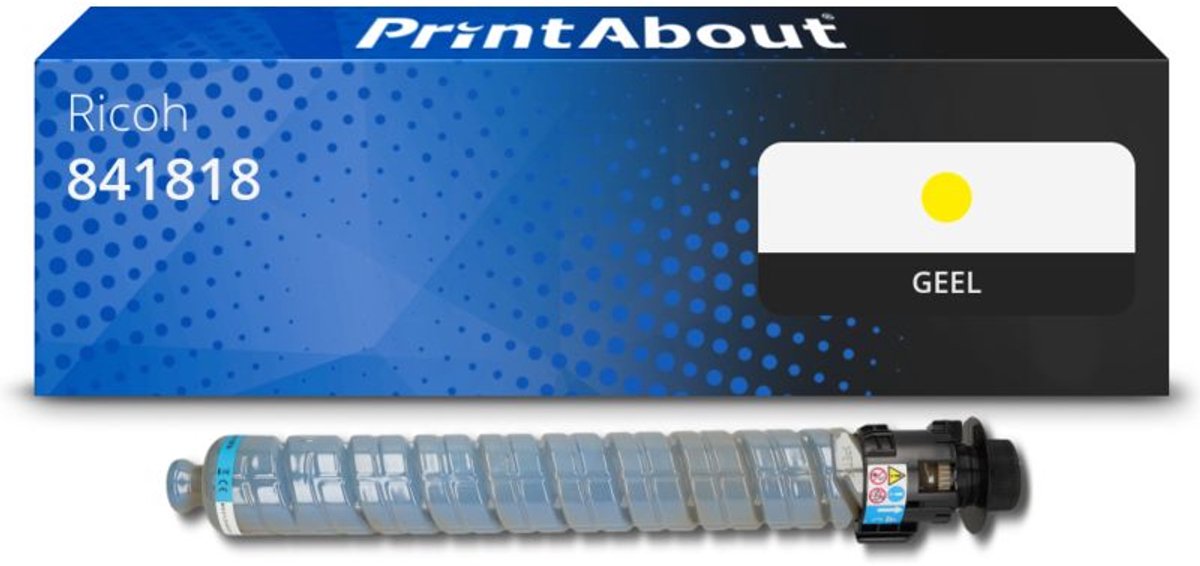 PrintAbout Huismerk Ricoh 841818 (MP C3503) Toner Geel