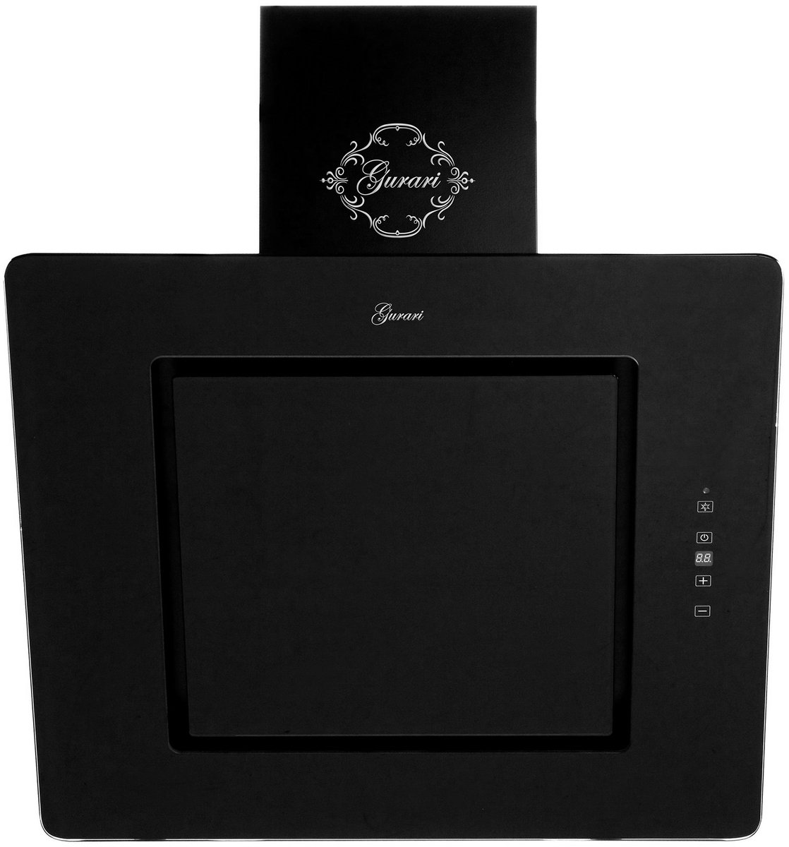 GURARI GCH S 155 60 BL PRIME N+Koolfilter, wasemkap, Afzuigkap 60 cm, zwart glas, 1000m³/h
