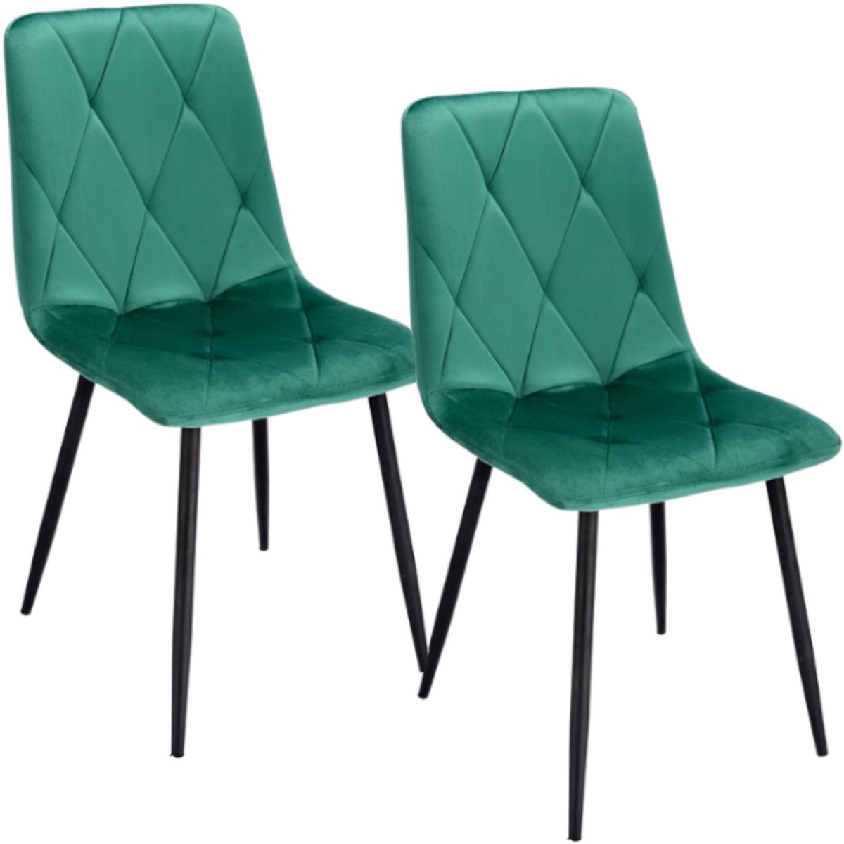 2 x Stoel PIADO groen (set poten + schroeven)