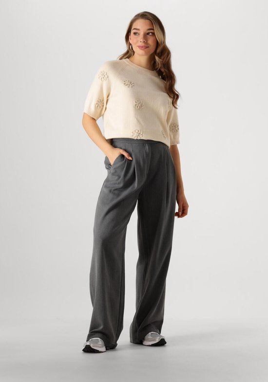 Object Objlaney Rubin Ss Pullover E Div Pulls et Gilets Femme - Pull - Sweat à capuche - Cardigan - Beige - Taille XL