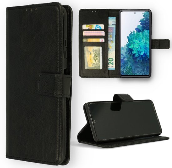 Etui téléphonique Convient pour Oppo A15 - Qualité A Bookcase - Zwart - Book Case - Espace pour 3 cartes