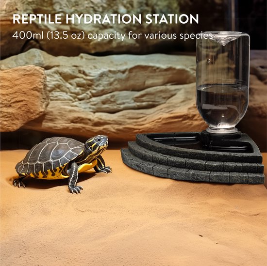Namvo Trinkbrunnen für Reptilien, Chamäleon-Wasserspender-Tropfer