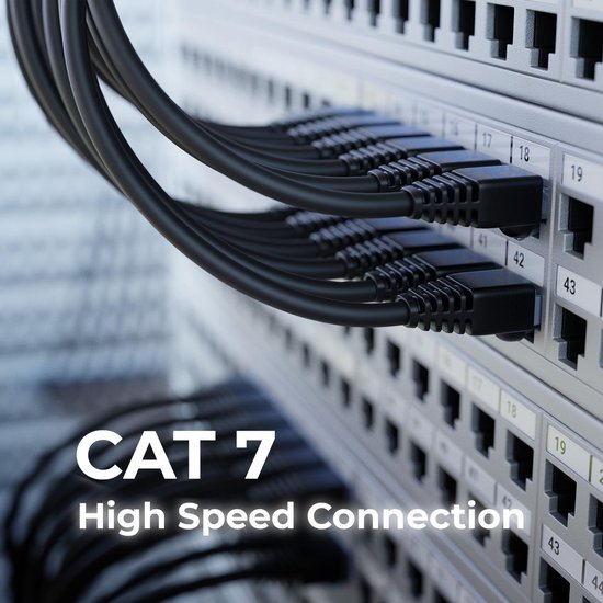 deleyCON 10x 0,5m CAT7 Netwerkkabel - 10 Gigabit