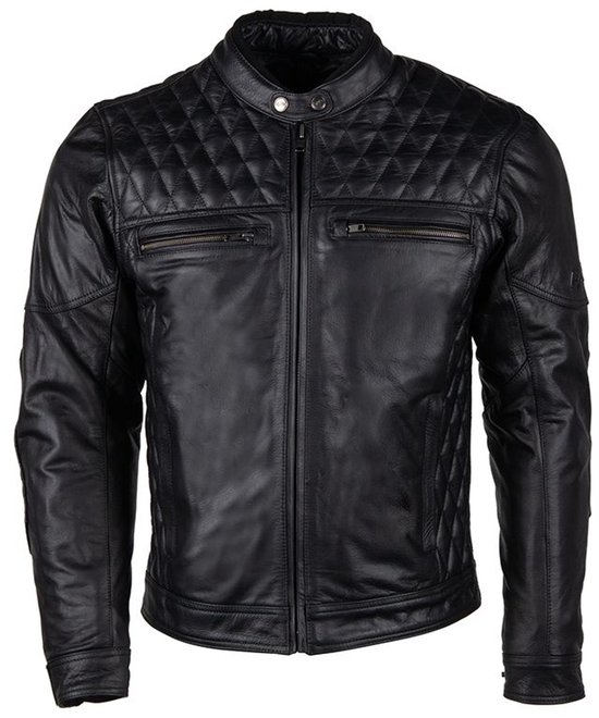 Motorjas BLACKSMITH Mannen|4-seizoenen|Zwart XXL CE-gekeurd van MOTOBLOUZ