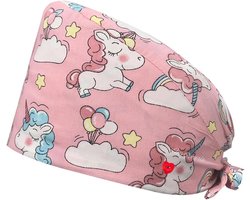 Nieuwe titel: Wegwerp Katoenen Bedrukte Operatietheater Verpleegsterhoed (Roze) 1CM