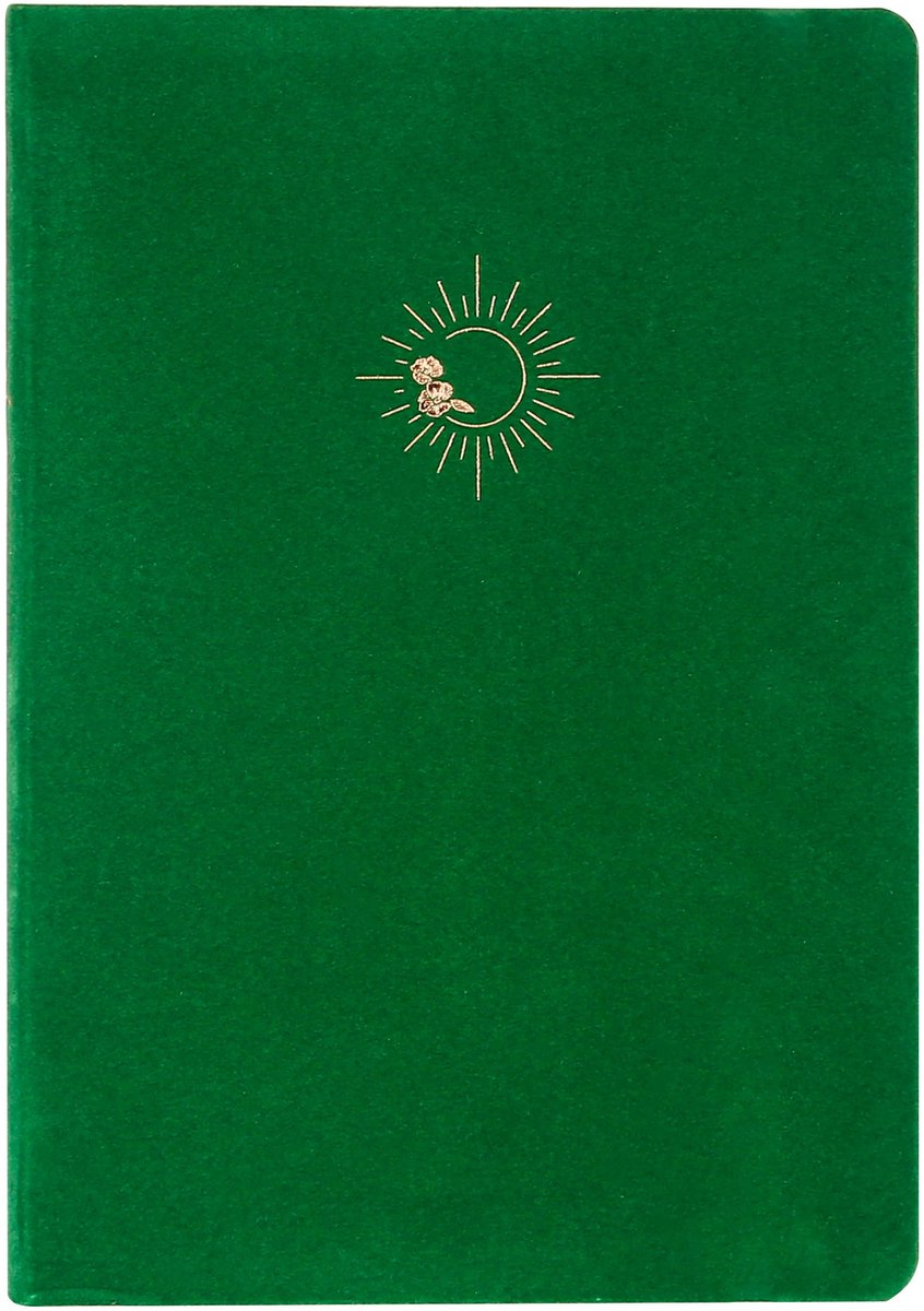 Victoria's Journals - Notitieboek A5 - 160 gsm - Luxe Vegan Suede Leer Hardcover - Donker Groen