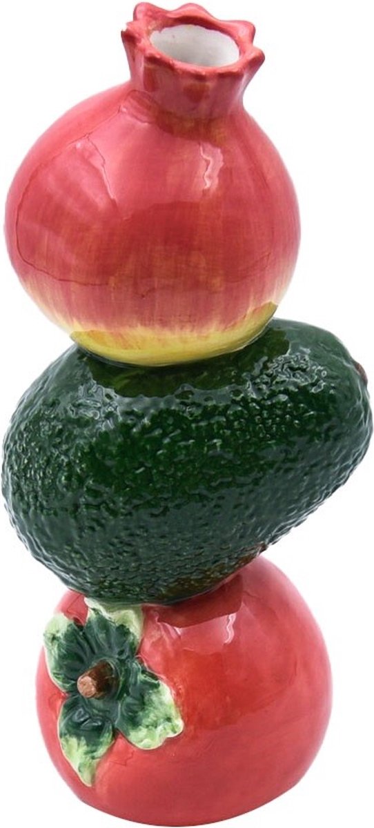 Homebound by Kolony HomeBound by KY | Vaas keramiek fruit | vaas | 13,5x8,5x21cm Multi