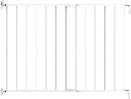 Noma extending metal gate Traphekje - 62 t/m 102 cm - wit