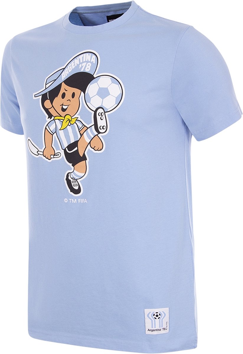 COPA - Argentinië 1978 WK Gauchito Mascot T-Shirt - Heren - Blauw - S