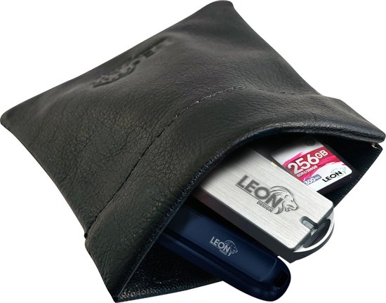 Dugros knijpportemonnee black | 015672-Zwart