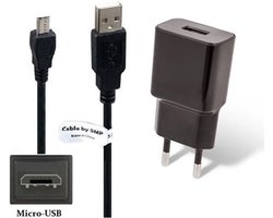 Chargeur OneOne 2,0 A + câble Micro USB robuste de 1,8 m. Adaptateur chargeur. Convient également aux appareils (légèrement) plus anciens avec une connexion Micro USB de Harman Kardon, HTC, Huawei, JVC, Jabra, Bose.
