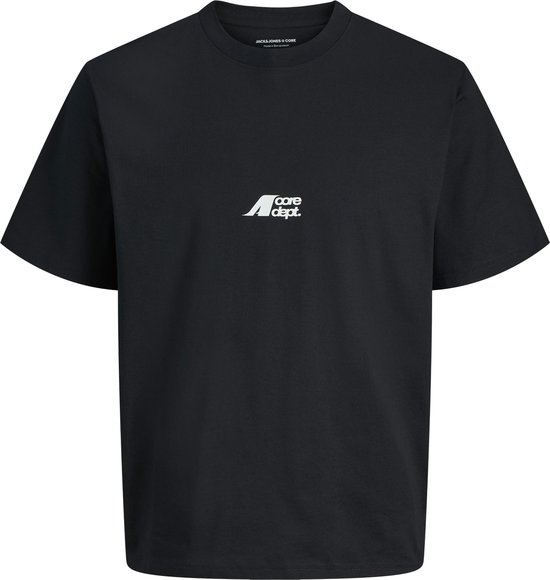 JACK&JONES - JCOTIER BACK PRINT TEE SS CREW NEC JNR - Jongens - T-shirts - zwart - maat 128