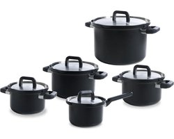 Flow Cool Black RVS pannenset 5-delig
