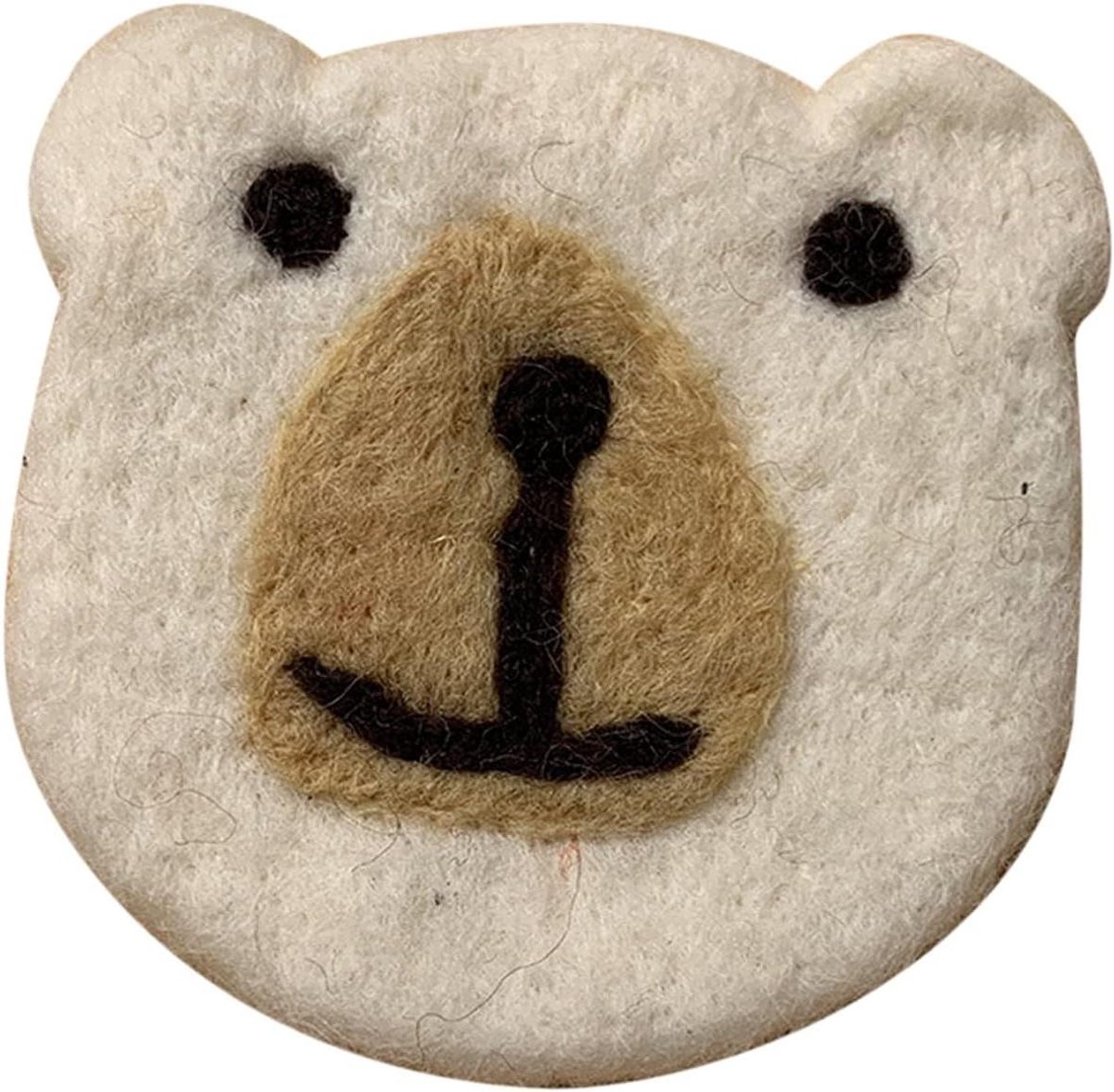 Wool Felt Coaster Soft Insulated Nice Free Size Non-Slip for Beer (White Free Size)