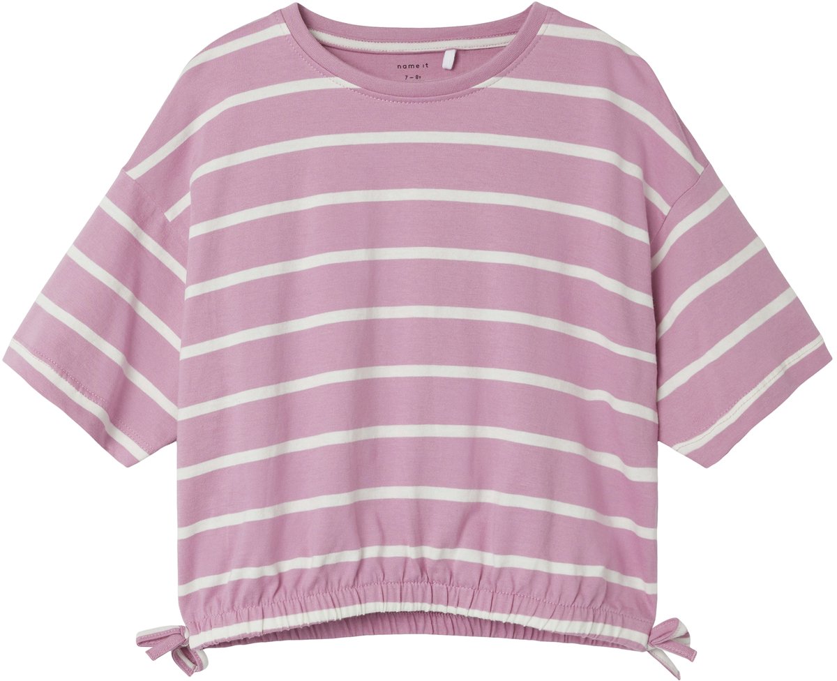 Name it t-shirt meisjes - roze - NKFfunion - maat 158/164