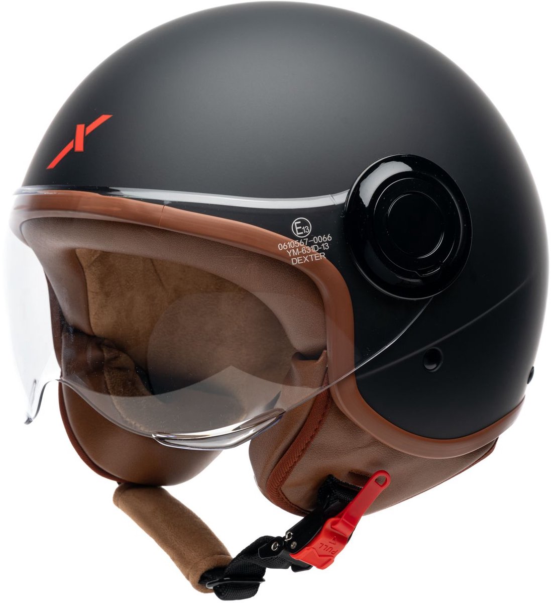 Motor Jet Helm SKYLAR Zwarte mat M van MOTOBLOUZ