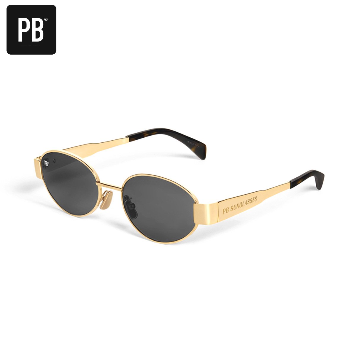 PB Sunglasses - Mirage Gold - Zonnebril dames - Gepolariseerd - Ronde zonnebril - Gouden zonnebril - Stevig frame van roestvrij staal