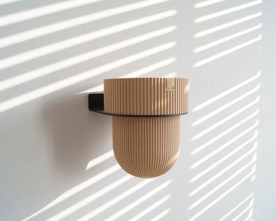 STERKSTAEL Flora M ZWART - bloempothouder - kleur zwart - voor bloempot met een diameter van 15cm - poedercoating - staal