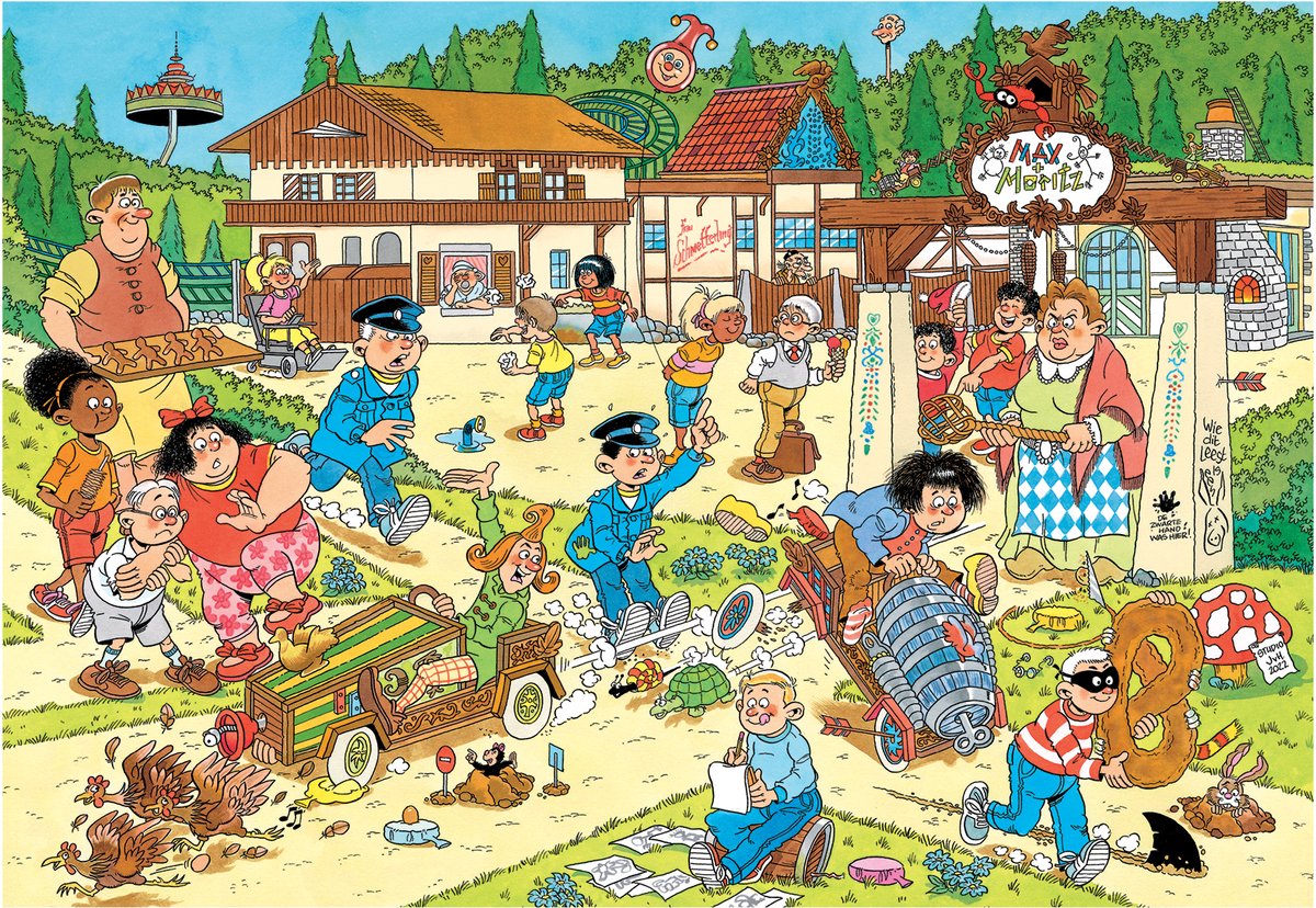 Jan van Haasteren Junior - Max & Moritz Efteling - 360 stukjes - Kinderpuzzel — afbeelding 6