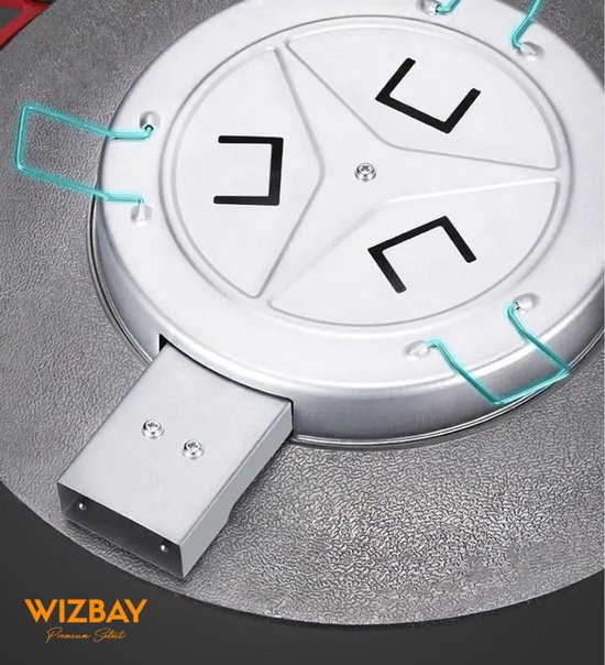 WizBay Premium Select® Bak Grillplaat Anti Baklaag - Elektrisch - Aluminium - 4 tot 6 Personen - Binnen Buiten - Funcooking - 36x36x10cm — afbeelding 3