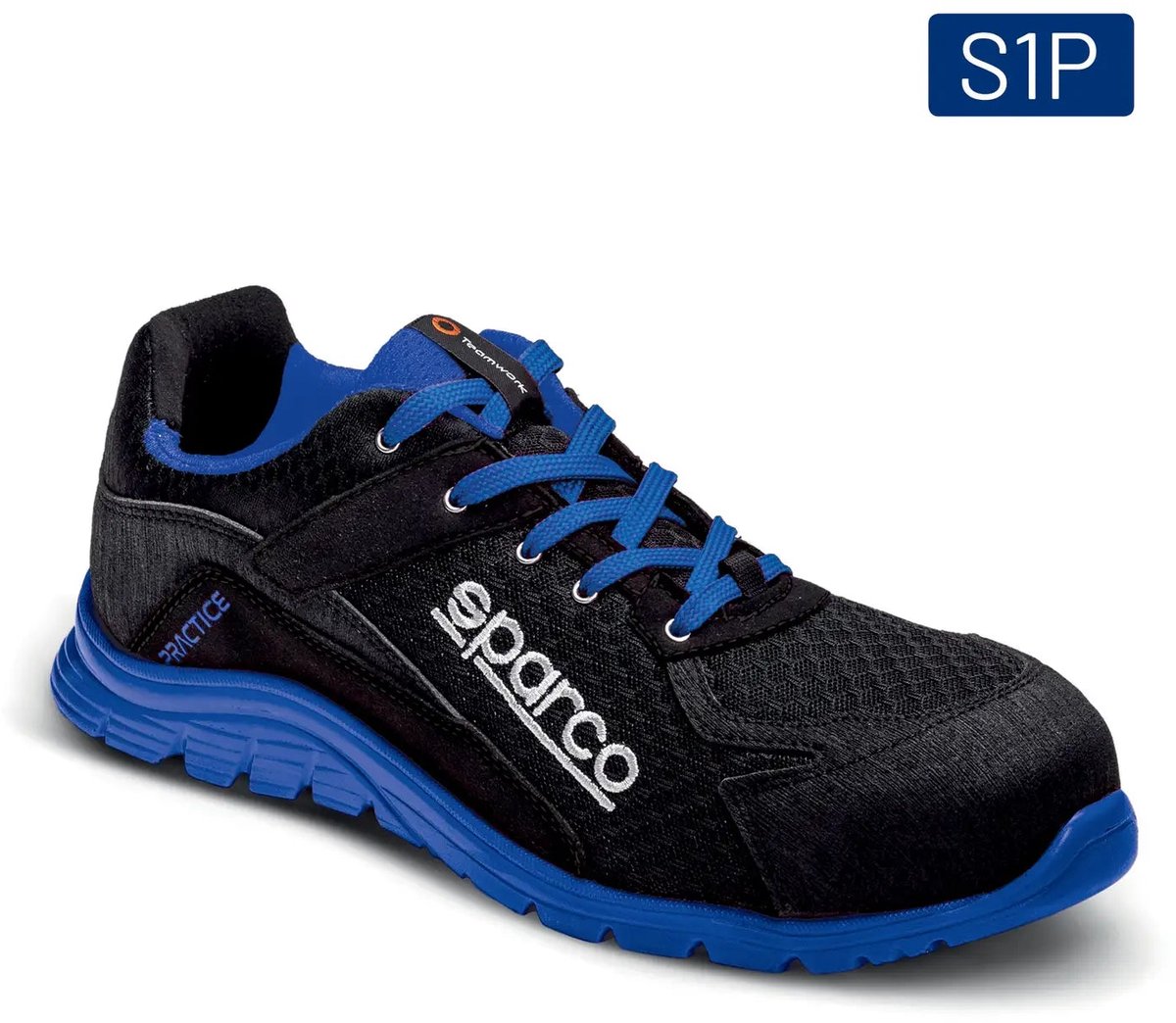 Veiligheidsschoenen Sparco Practice Zwart/Blauw S1P