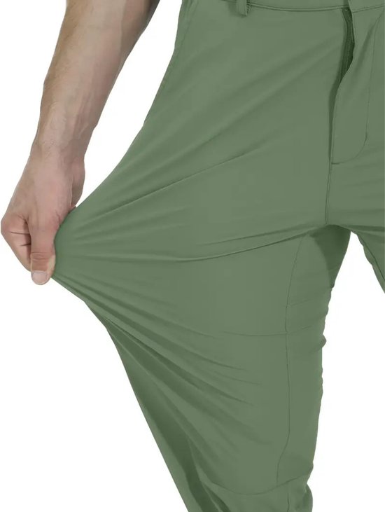 Bovista Golfbroek Heren - Golfkleding - Golfen - Golf Accessoires - Nette Pantalon - Legergroen L - Maat 50 van Bovista — afbeelding 5