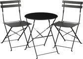 Bol.com Mica Decorations Laurence Bistroset - Set van 3 - Metaal - Zwart aanbieding