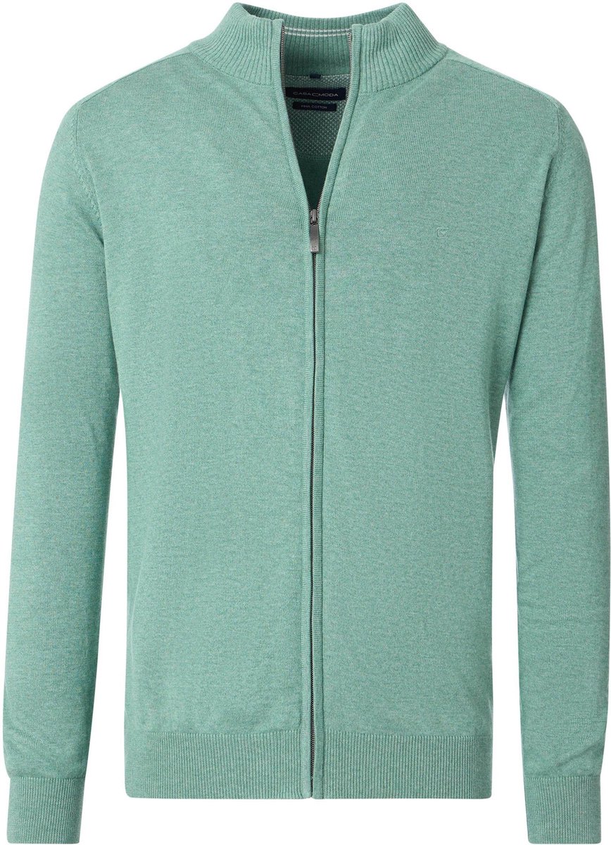 CASAMODA Vest Zip Lichtgroen - Maat 4XL - Heren