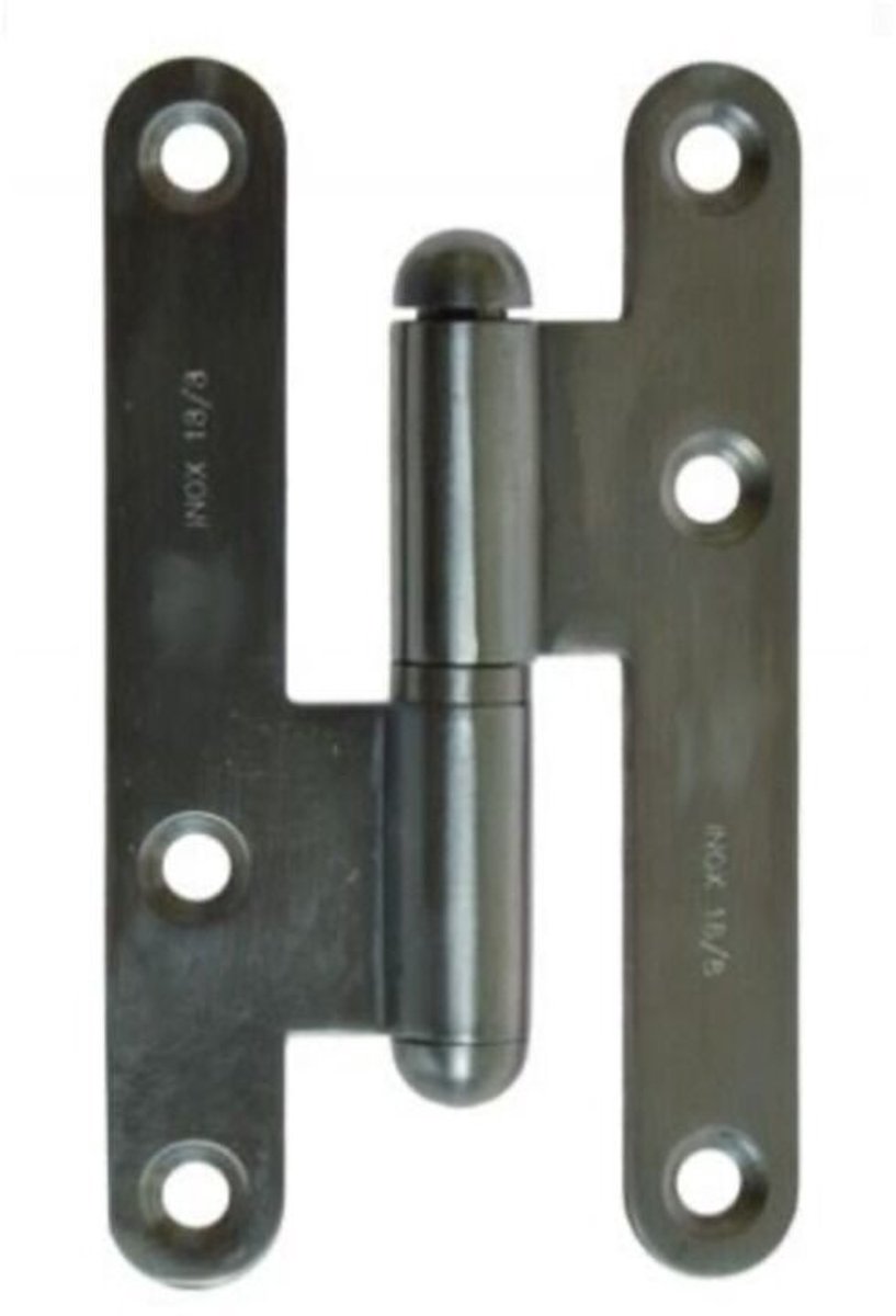 Franse Paumellescharnier 100x57x2mm RVS-Links