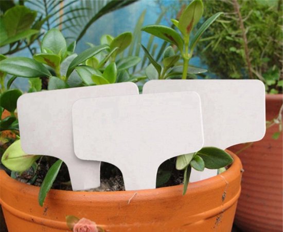 Blanco steeketiketten of plantenstekers 18x100mm