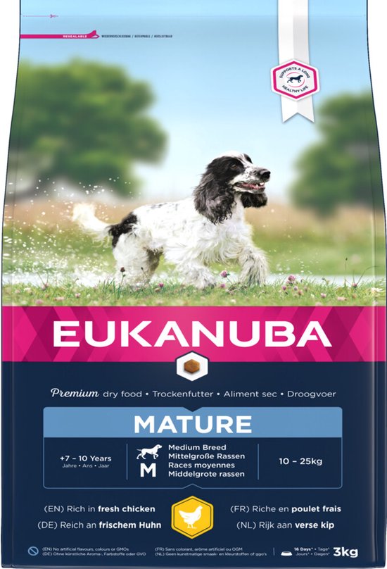 Eukanuba Thriving Mature Medium Hondenvoer - 2 x 3 kg - Voordeelverpakking