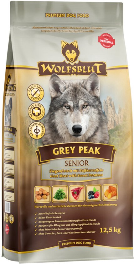 Wolfsblut Grain Free Senior Grey Peak 12,5 kg - Hond
