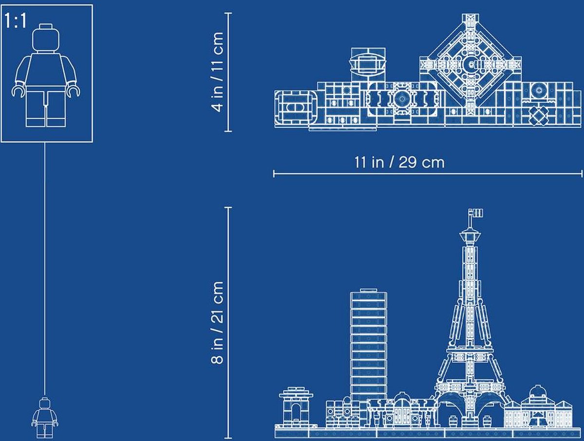 LEGO Architecture Parijs 21044 — cadeau in Spellen & Speelgoed - foto 8