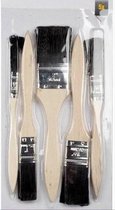 Pinceaux de peinture Kinzo - 5x plats - pour une peinture précise et efficace - 1,2/1,9/2,5/3,8/5 cm - les pinceaux parfaits pour chaque travail !