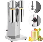 Koffiedrankmixer, Frappe Mixer Melkblender Dubbele kop met retrostijl voor thuisgebruik(#2
