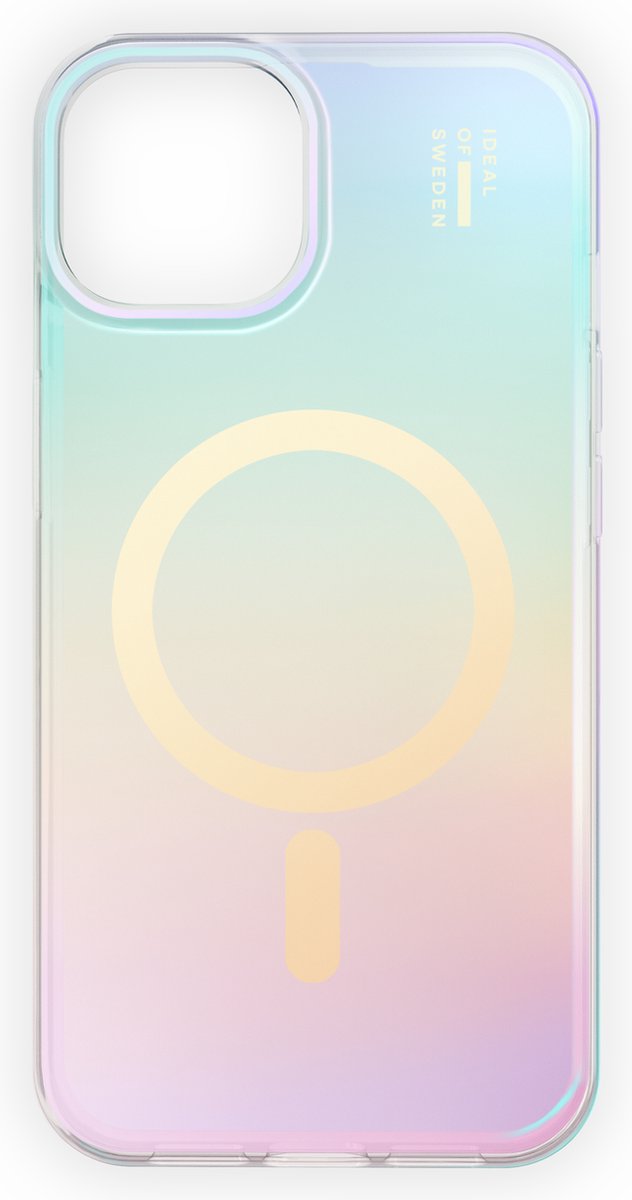 iDeal of Sweden Clear Case Mid MagSafe geschikt voor Apple iPhone 13 / 14 / 15 / 16E Shimmer