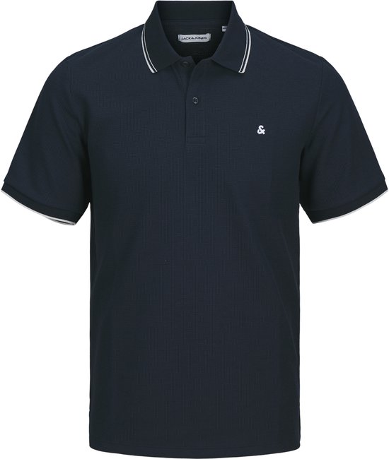 JACK&JONES PLUS JJEAUSTIN POLO SS NOOS PLS Heren Poloshirt - Sky Captain Play