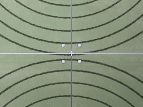 IXXI Perfect Point Green - Décoration murale - Abstrait - 80 x 60 cm