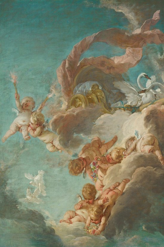 François Boucher - The Car of Venus -De Wagen van Venus (1730-1770) - 3:2